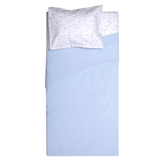 Κουβέρτα Polycotton Αγκαλιάς 80x115 Δήλος Σιέλ
