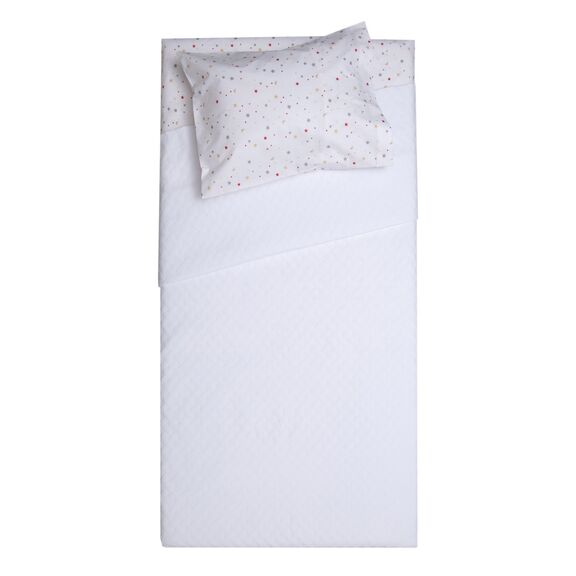 Κουβέρτα Polycotton Κούνιας 110x155 Δήλος Λευκό
