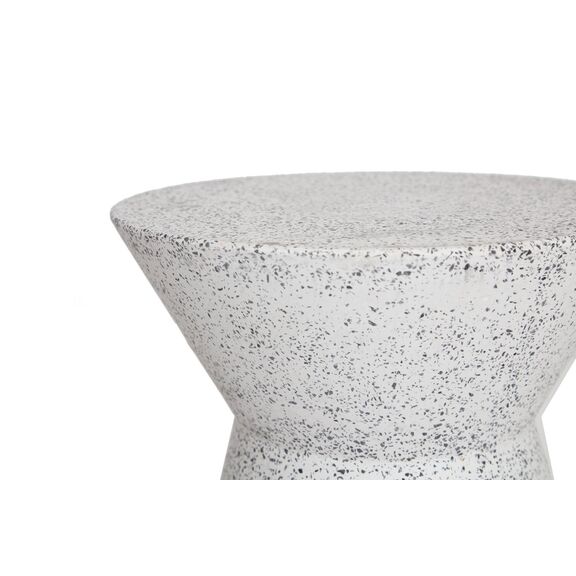 Σκαμπό Biella Terazzo Grey Black (35x35x44) Soulworks 0800001