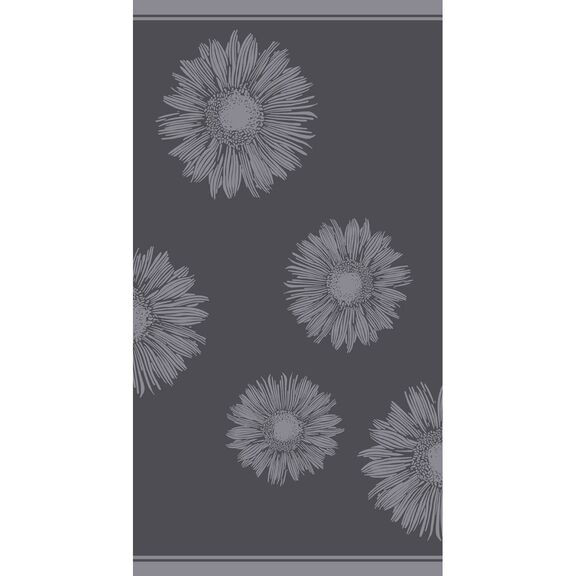 Πετσετα Θαλασσης Flower Dark Grey (86χ160)