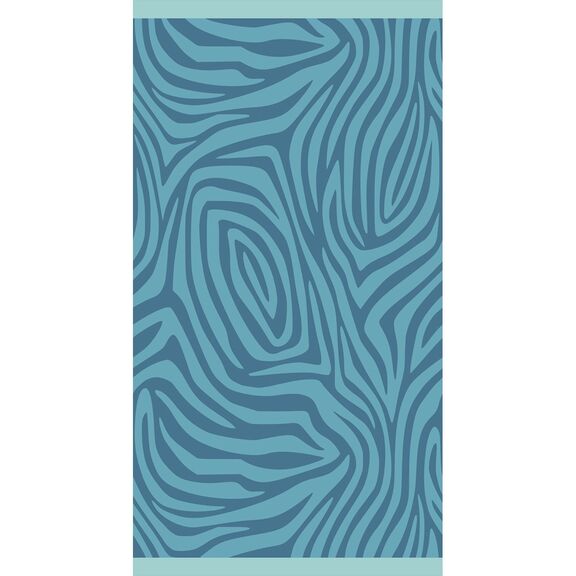 Πετσετα Θαλασσης Zebra Blue (86χ160)