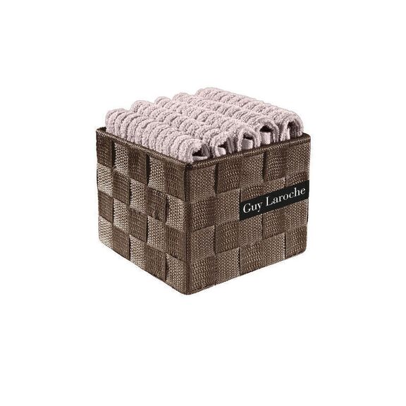 Κουτάκι με Λαβέτες Βαμβακερές Σετ 5τμχ. 30x30cm guy laroche be my guest pudra