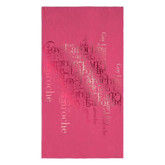 Πετσέτα Θαλάσσης 175x100cm Βαμβάκι guy laroche velour printed 2103 -  Φούξια