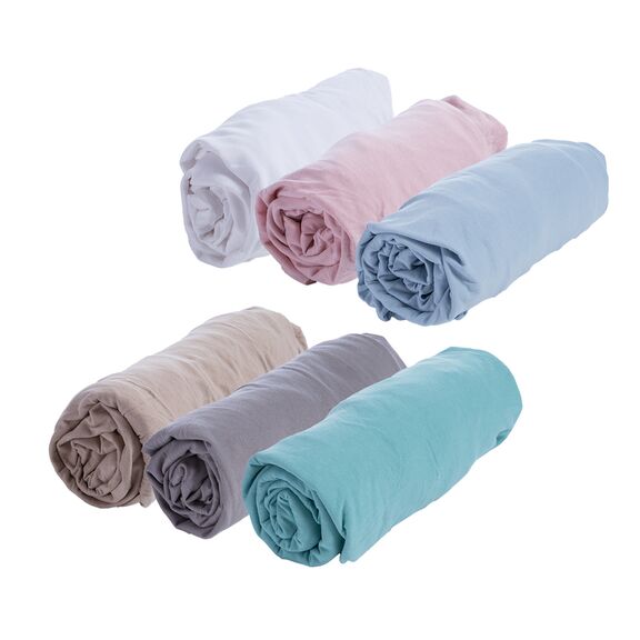 Σεντόνι Διπλό με Λάστιχο 140x200+30cm Βαμβάκι nef-nef jersey - mint 024429