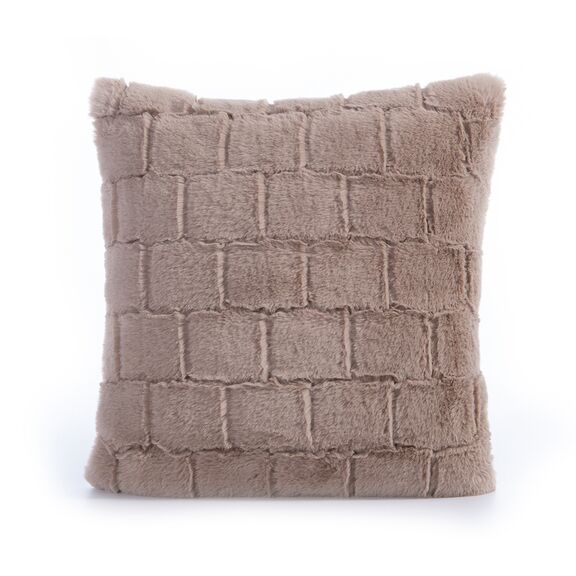 Διακοσμητικό Μαξιλάρι Γούνινο 45x45cm polyester nef-nef elements barlow - beige 034056