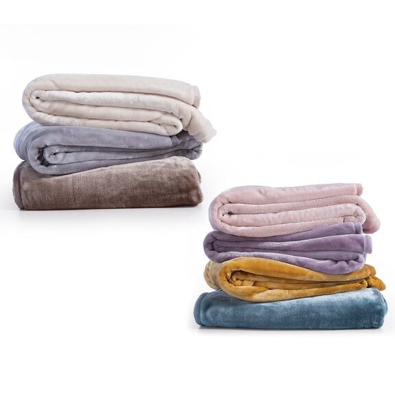 Κουβέρτα Βελουτέ Μονή 170x220cm Πολυεστερας nef-nef duvets & blankets collection loft - 769 light gr