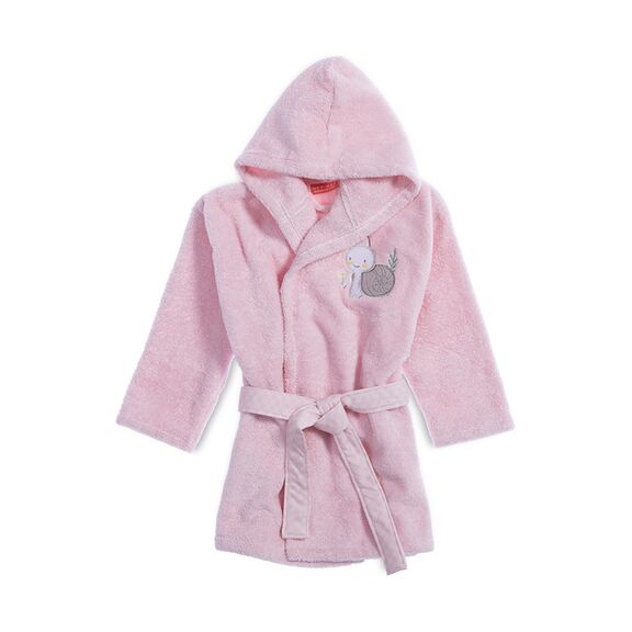 Βρεφικό Μπουρνούζι Με Κουκούλα no2 nef-nef homeware cute snail light lilac 100% Βαμβάκι