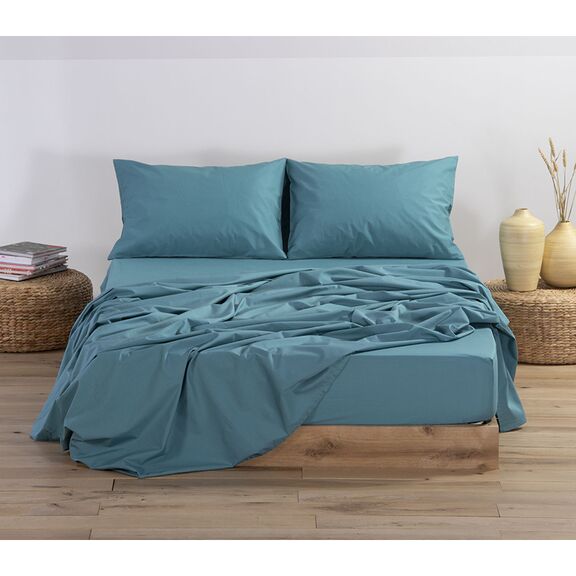 Σεντόνι Διπλό με Λάστιχο 140x200+30cm Βαμβάκι nef-nef basic - 1104 dusty pink 033508