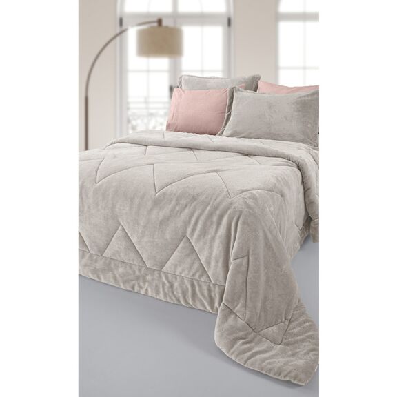 Πάπλωμα - Κουβέρτα Δύο Όψεων king size 260x240cm guy laroche drops - vison polyester
