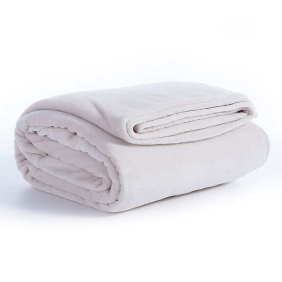 Κουβέρτα fleece Υπέρδιπλη 220x240cm Πολυεστέρας nef-nef duvets & blankets collection cosy - ecru 031