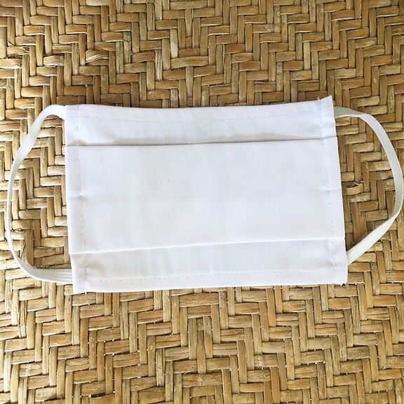 Μάσκα Βαμβακερή one size melinen white