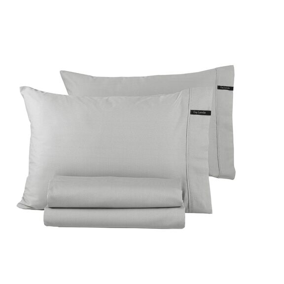 Ζεύγος Μαξιλαροθήκες Minimal Silver 50x70 guy Laroche  100% Cotton Satin