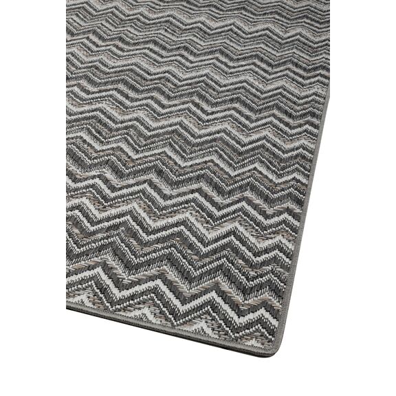 Ψάθινο Χαλί Breeze 191/98 Μπεζ Σκούρο-Γκρι zik zak - σετ (0,70x1,50)x2 0,70x2,20 Colore Colori
