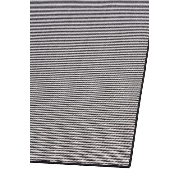 Xαλί 4 Εποχών Άσπρη Μαύρη Ψάθα Maestro 8997-90 - σετ (0,70x1,50)x2 0,70x2,20 Colore Colori
