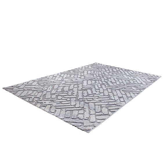 Χαλί 4 Εποχών Mambo 8207/70 Γκρι Μπεζ Τουβλάκια - 1,30x1,90 Colore Colori
